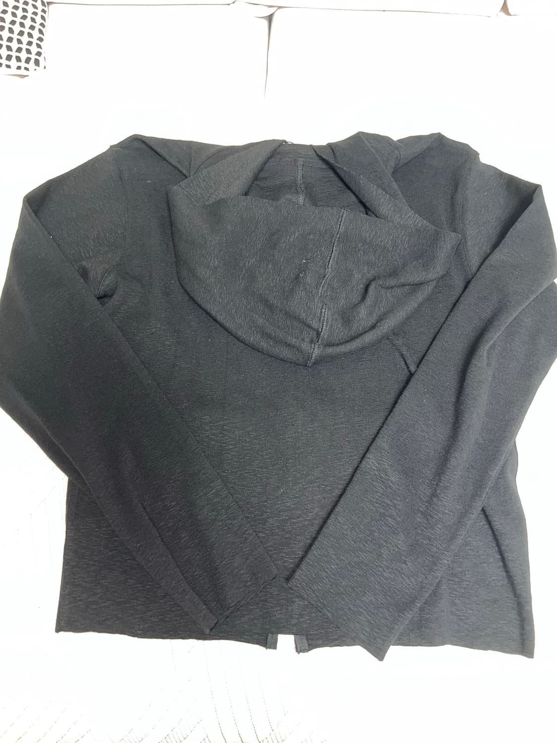 모노프리베 텍스쳐 후드집업 블랙 2 사이즈 상품이미지4