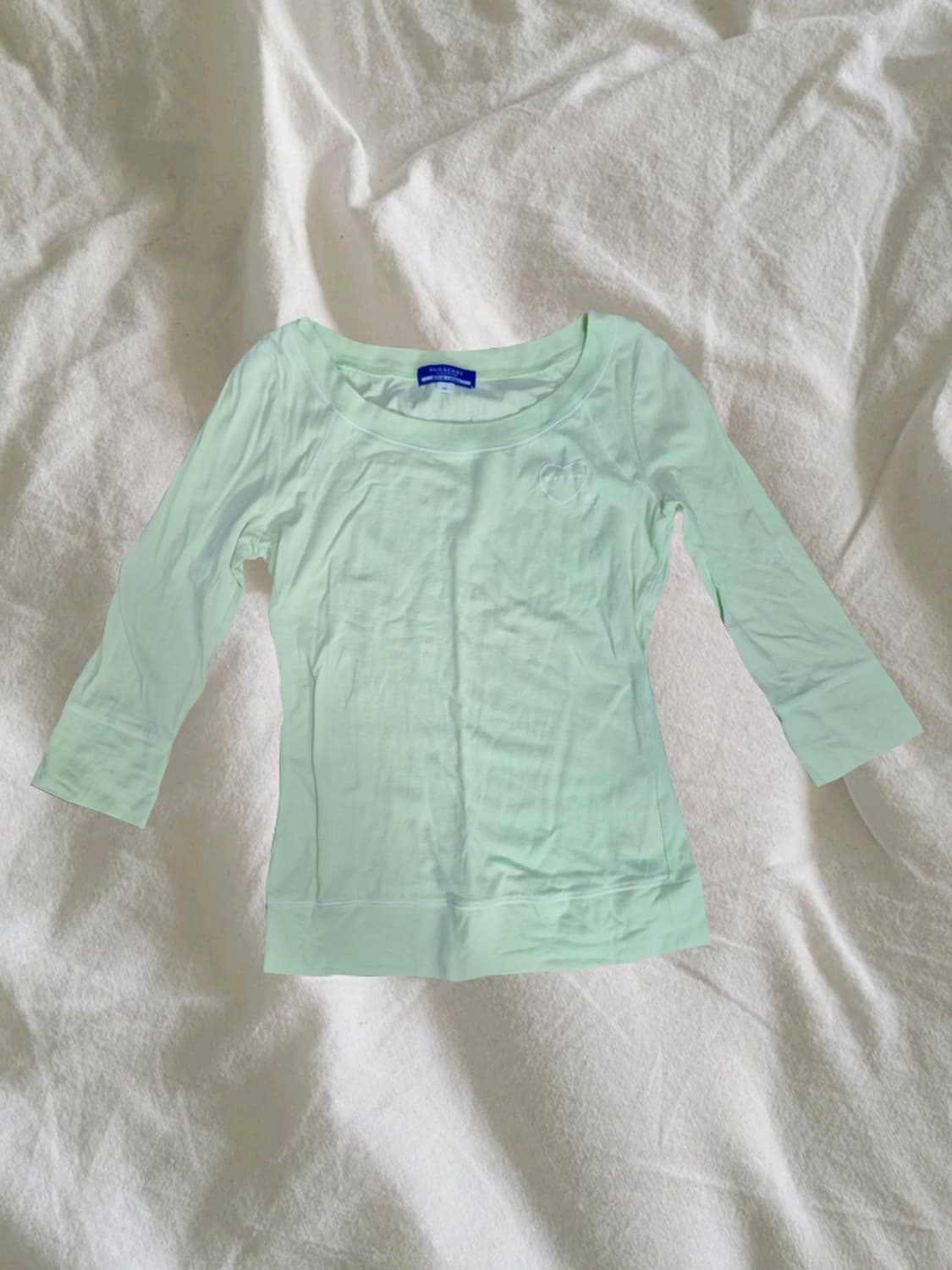 빈티지 버버리 블루라벨 38 메로나 긴팔 티셔츠 상품이미지1