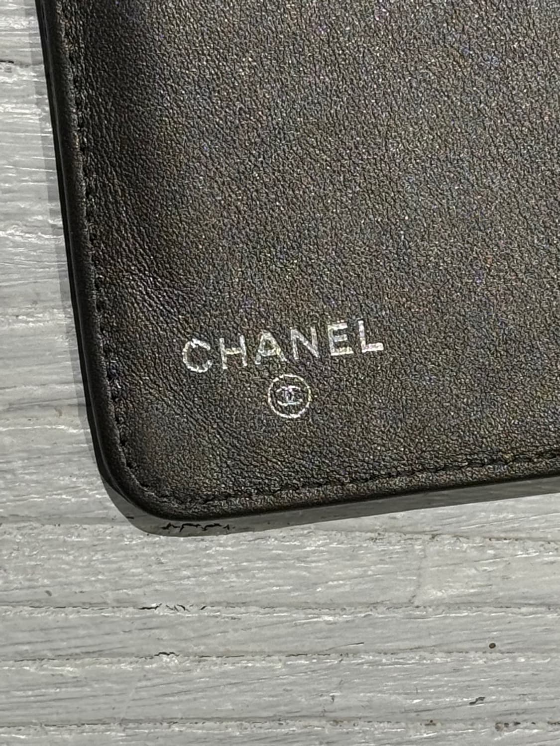 샤넬 블랙 CC 로고 캐비어 레더 월렛 상품이미지6