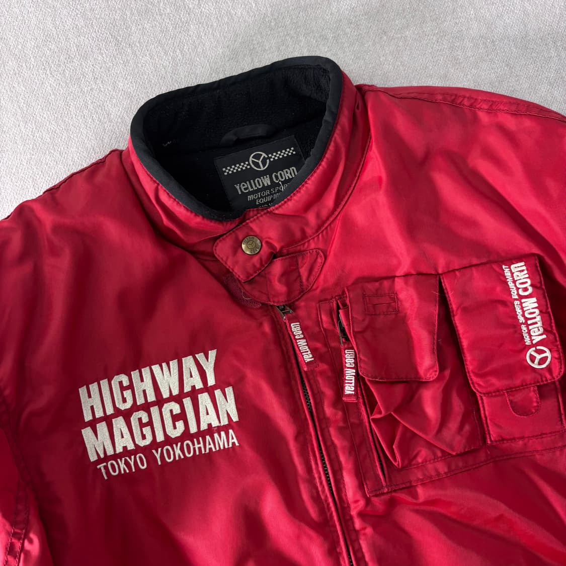 100 옐로우콘 나일론 레이싱 자켓 상품이미지3