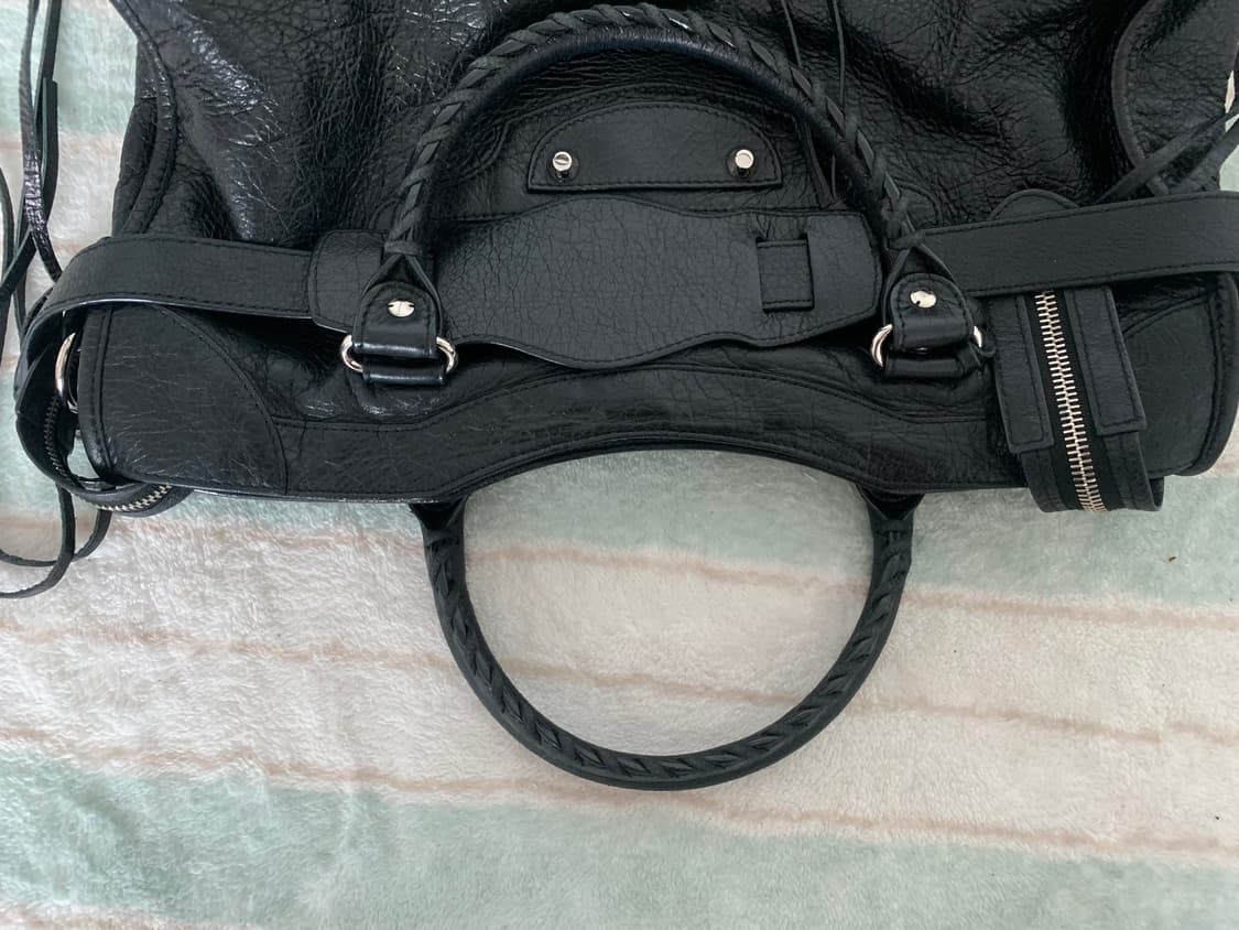 발렌시아가 미듐 모터백 블랙 시티백 은장 미디움 가방 상품이미지7