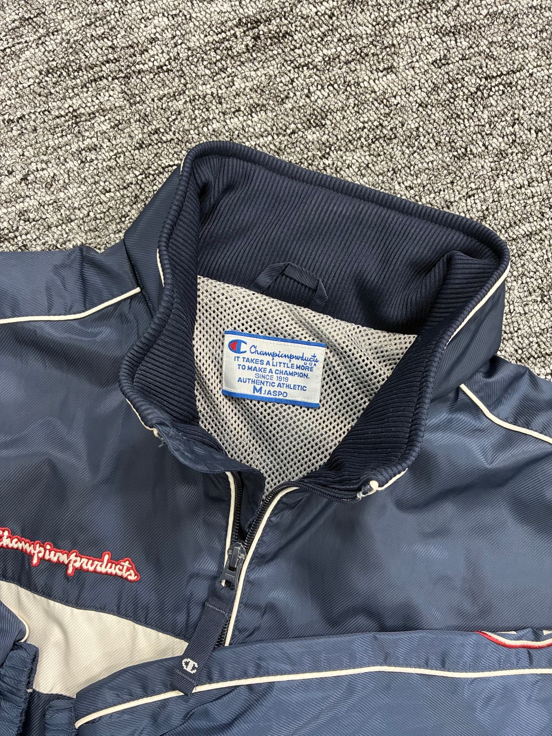챔피온 네이비 올드스쿨 바람막이 M 상품이미지5