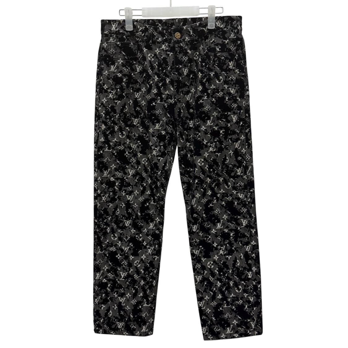 루이비통 모노그램 플록 시즈널 벨벳 데님팬츠 (32) 상품이미지6