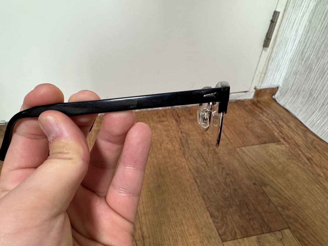 [FREE] 백산안경 린디브로우 하금테 블랙/실버 상품이미지5