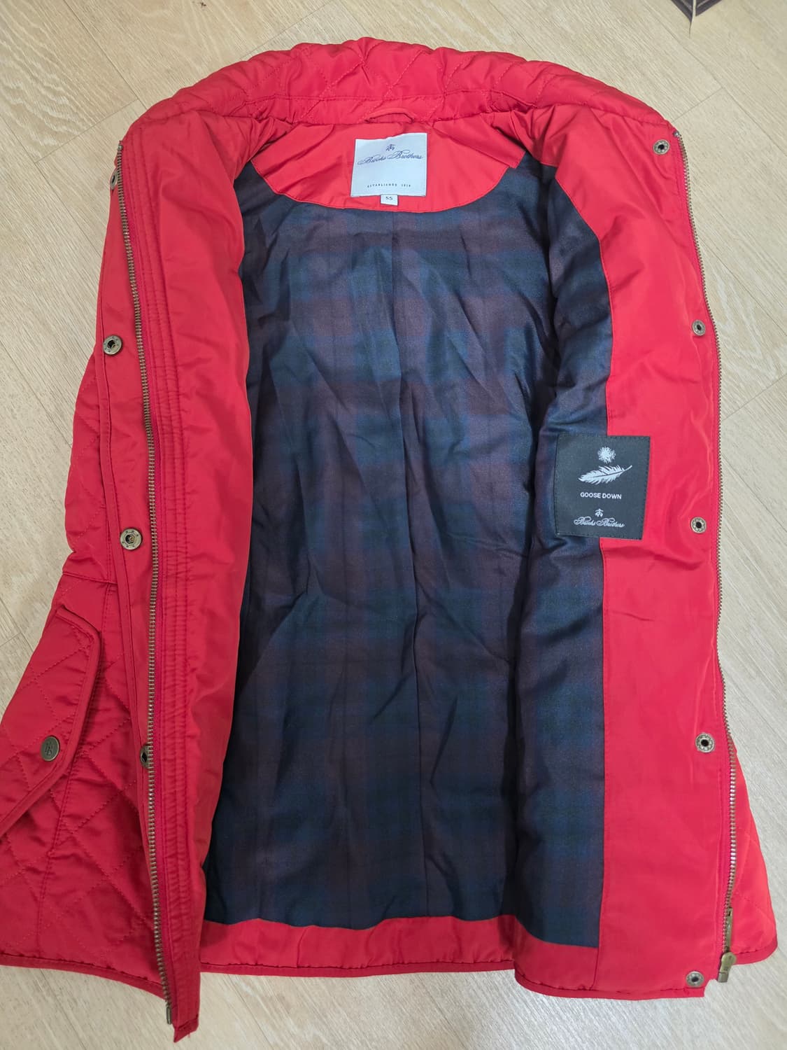 브룩스브라더스 구스다운 크레스트 로고 퀼팅 베스트 상품이미지8