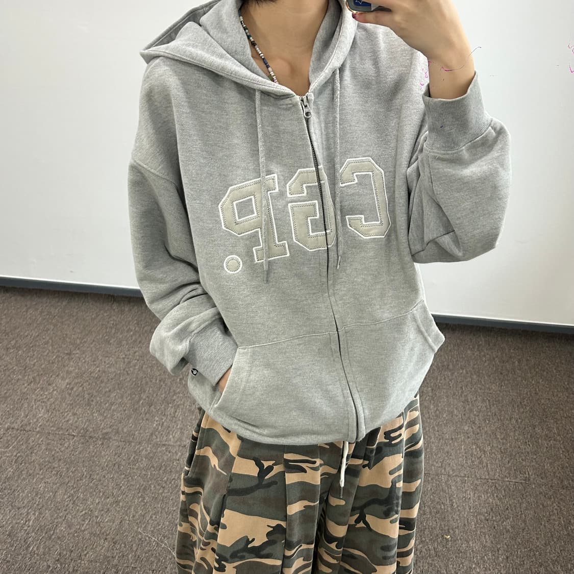 Codegraphy 코드그라피 2-way 그레이후드집업  상품이미지2