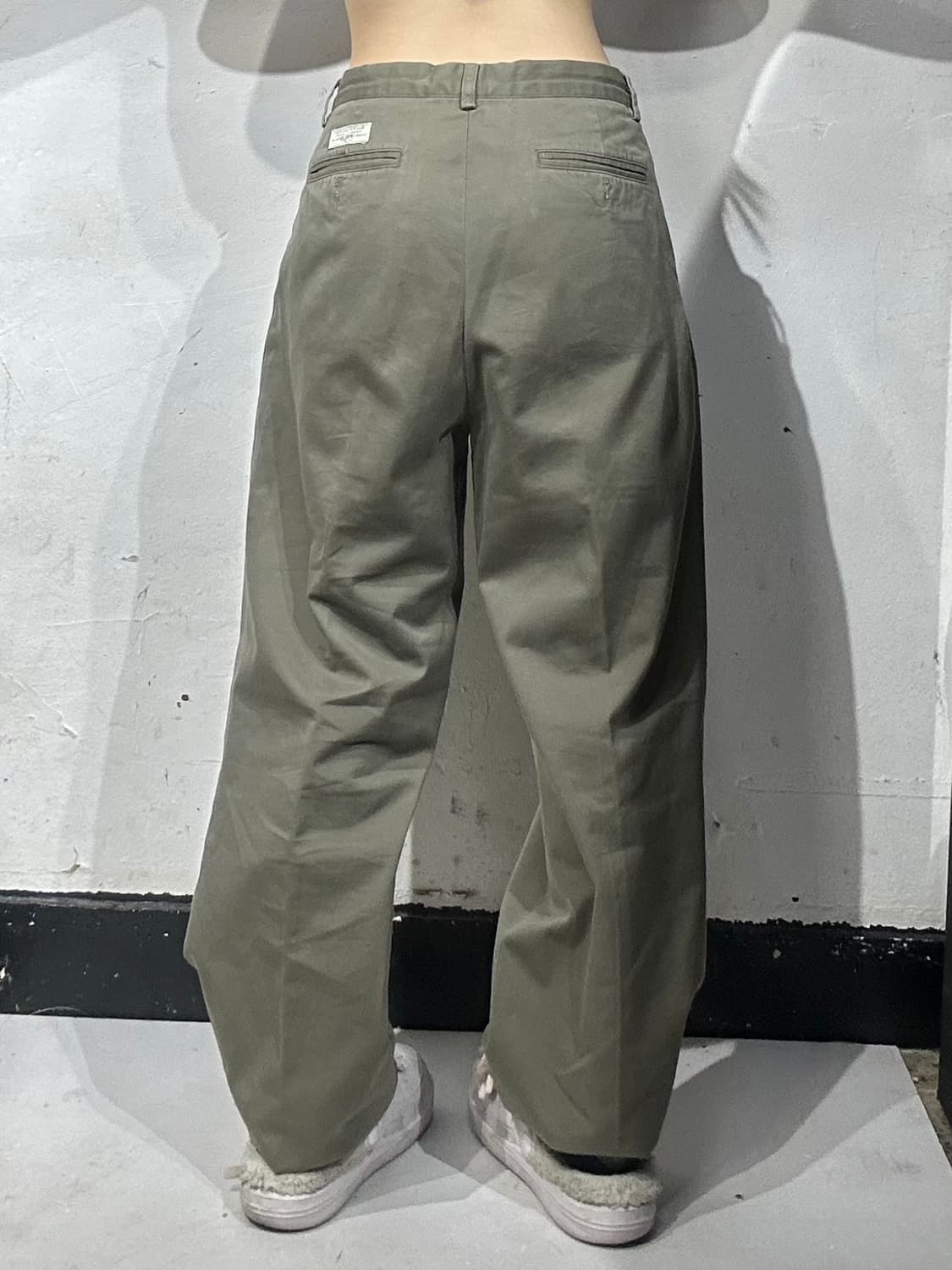 폴로 카키 면바지 와이드 치노 팬츠  상품이미지3