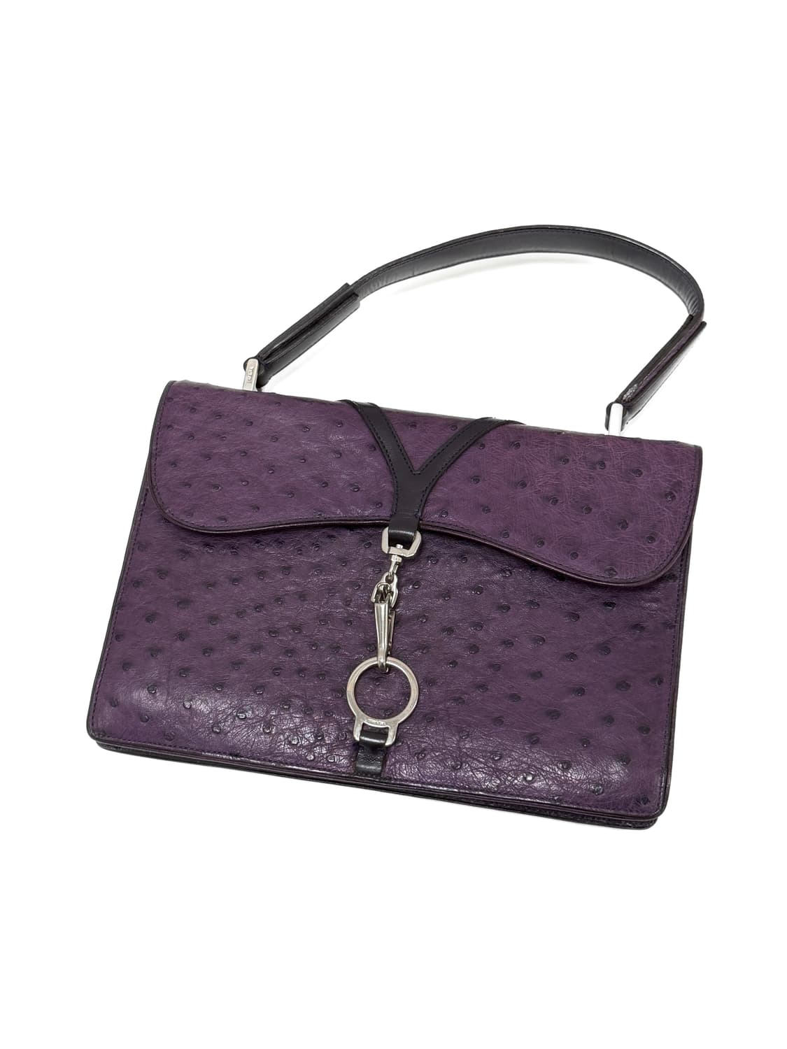 프라다 오스트리치 레더 탑 핸들 토트백 상품이미지3