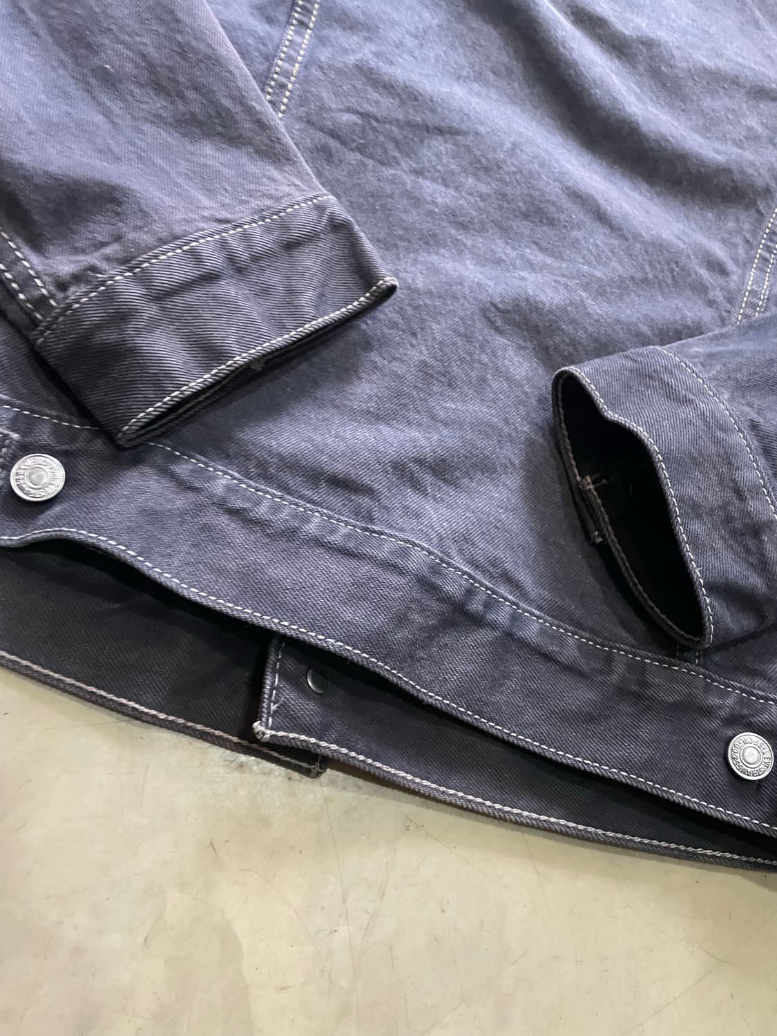 리바이스 블랙 데님 자켓 M 상품이미지9