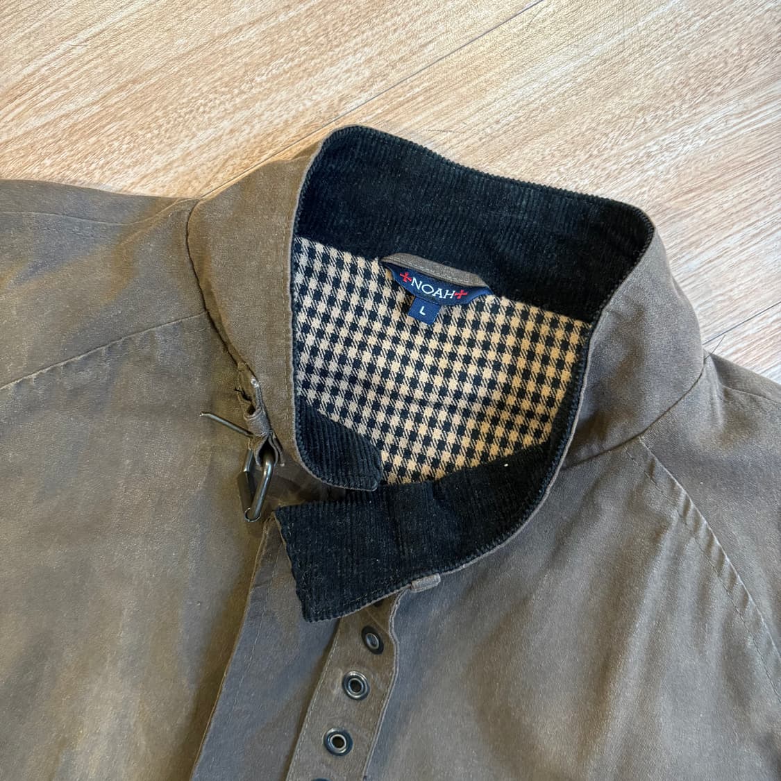 노아 브라운 왁스 코팅 자켓 상품이미지2