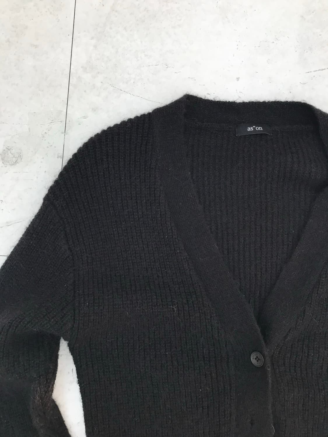 애즈온 알파카 가디건 상품이미지2