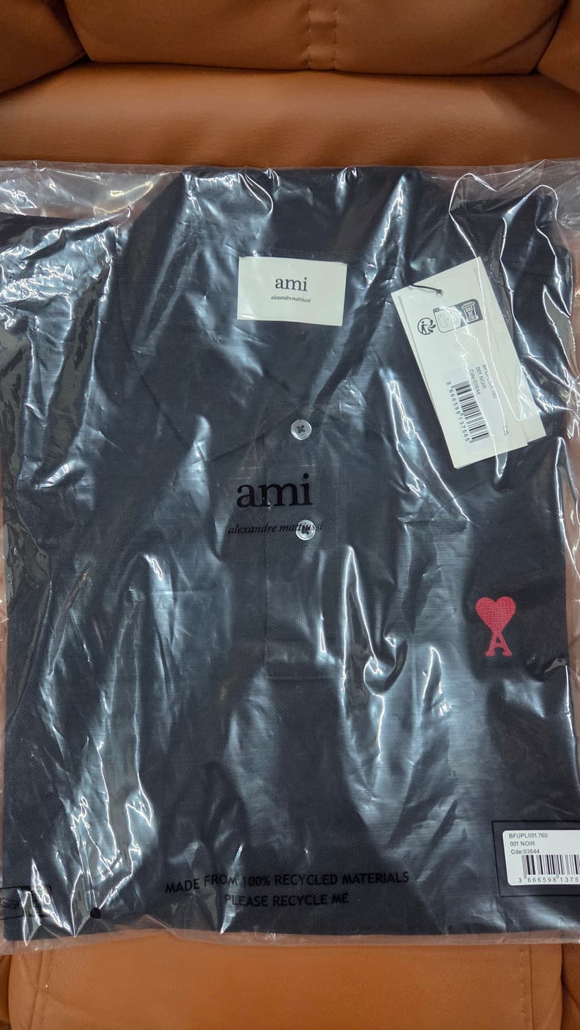 아미 pk카라 반팔티 블랙XL(새상품/정품) 상품이미지1