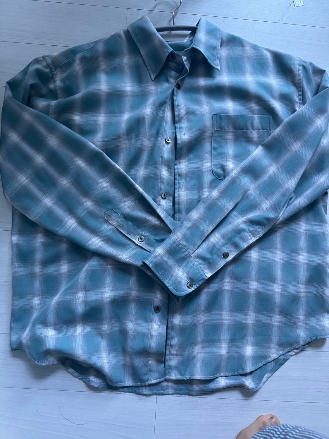 마티스 더 큐레이터 옴브레셔츠 블루그레이 1사이즈 상품이미지1