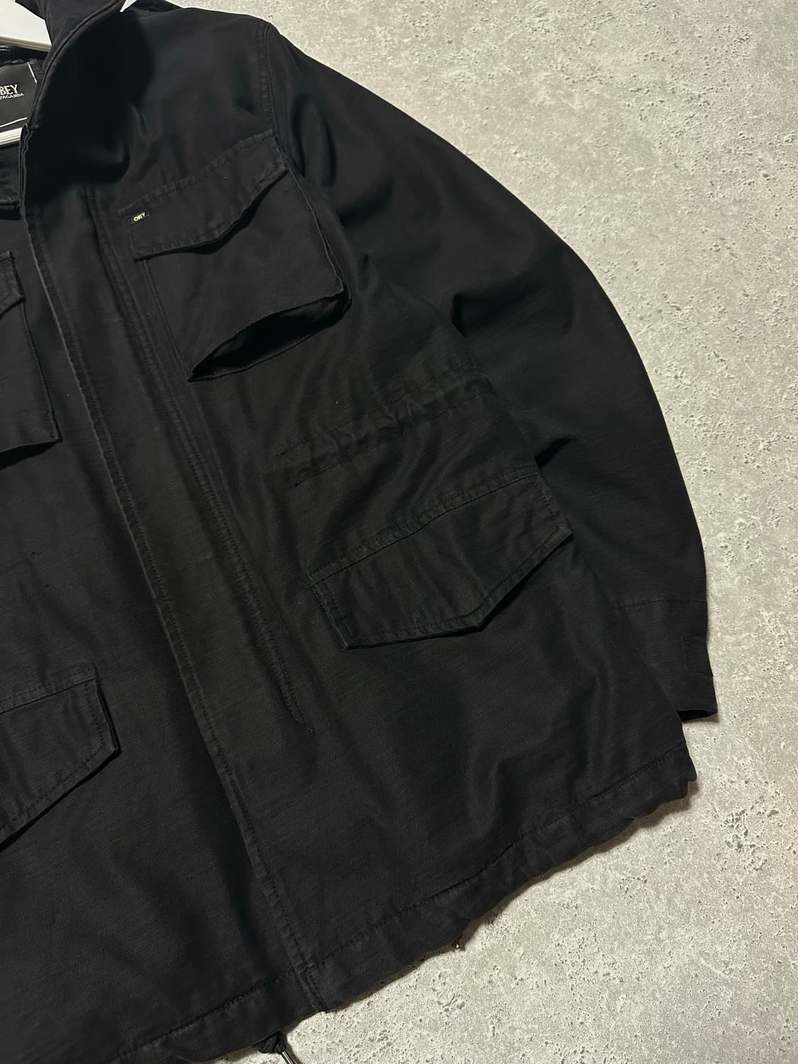 오베이 스몰로고 블랙 사파리 자켓 상품이미지3