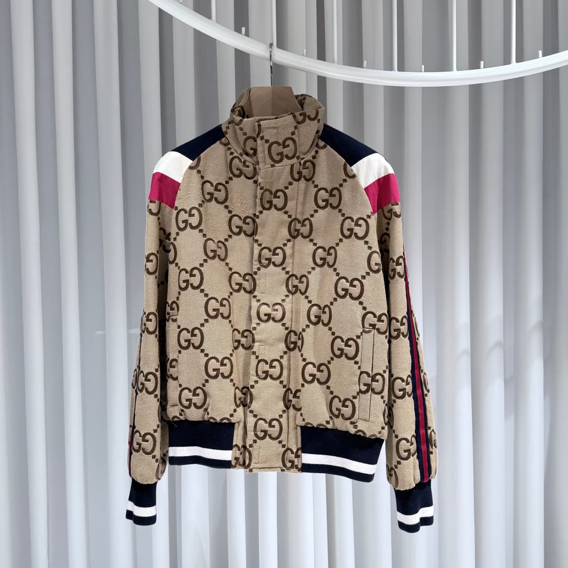 48 / 구찌 GG 점보 베이지 집업 자켓 상품이미지2