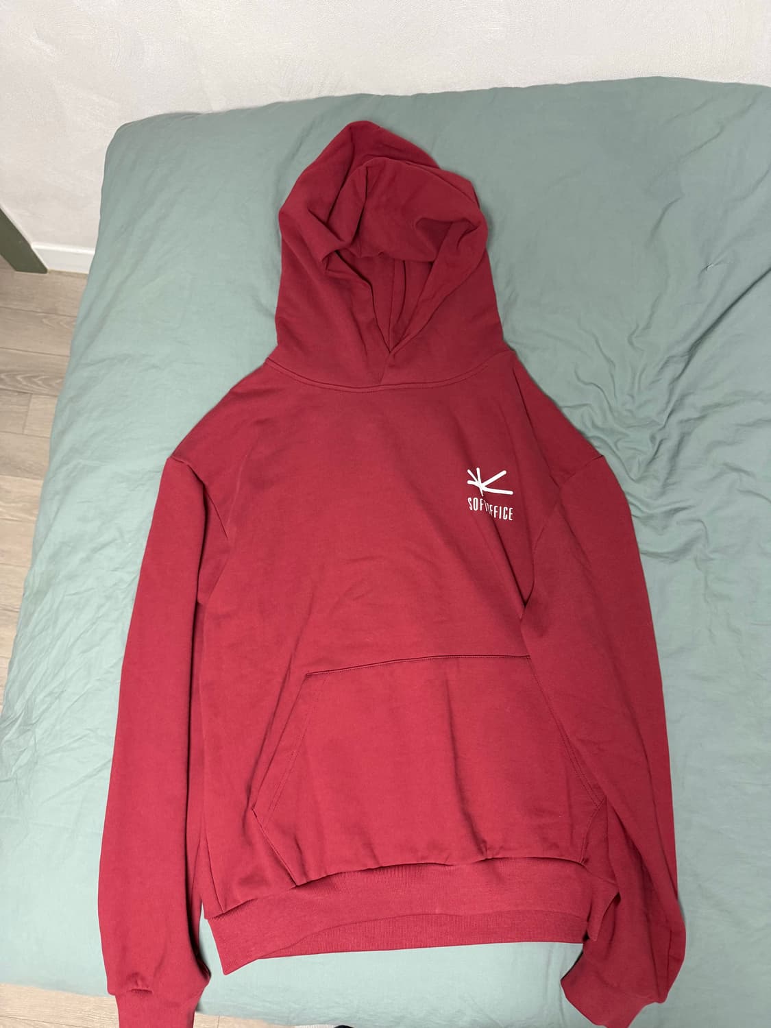 소프트오피스 버건디 후드 상품이미지2