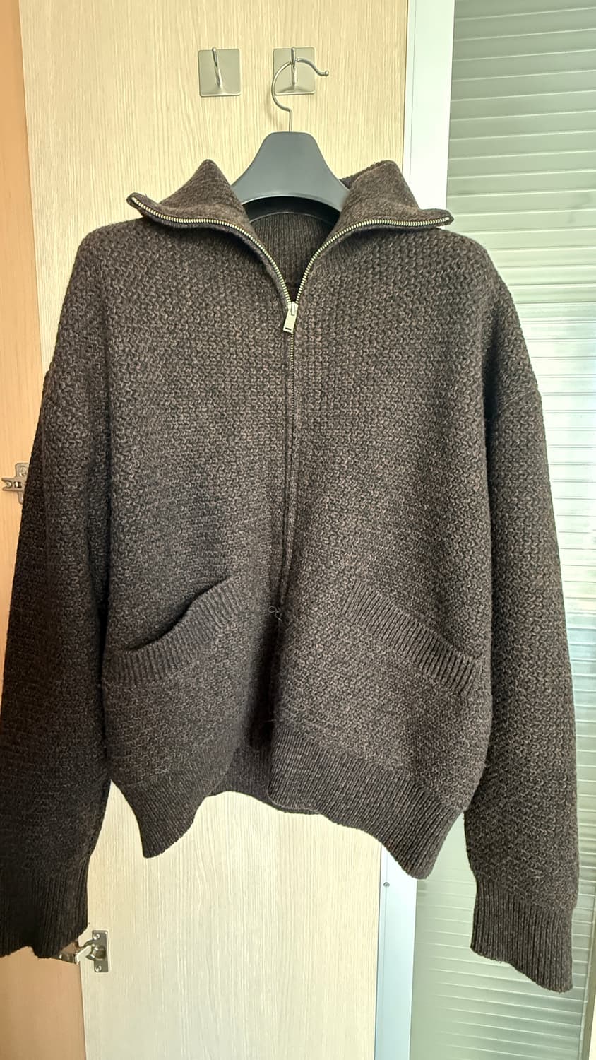 eql 에센셜 헤비웨이트 니트집업 점퍼 상품이미지1