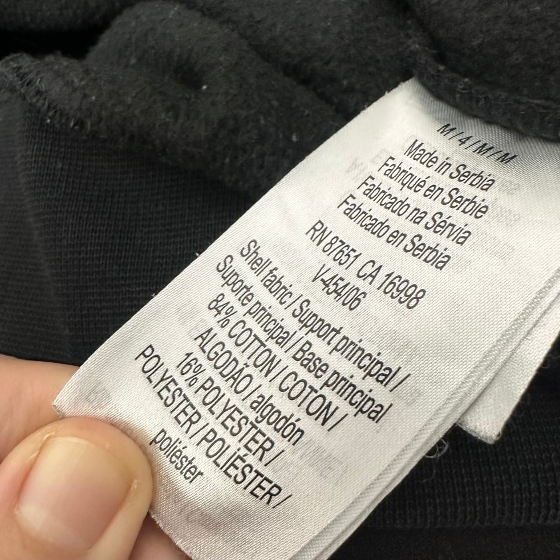 라코스테 기모 후드티셔츠 블랙 M 상품이미지9