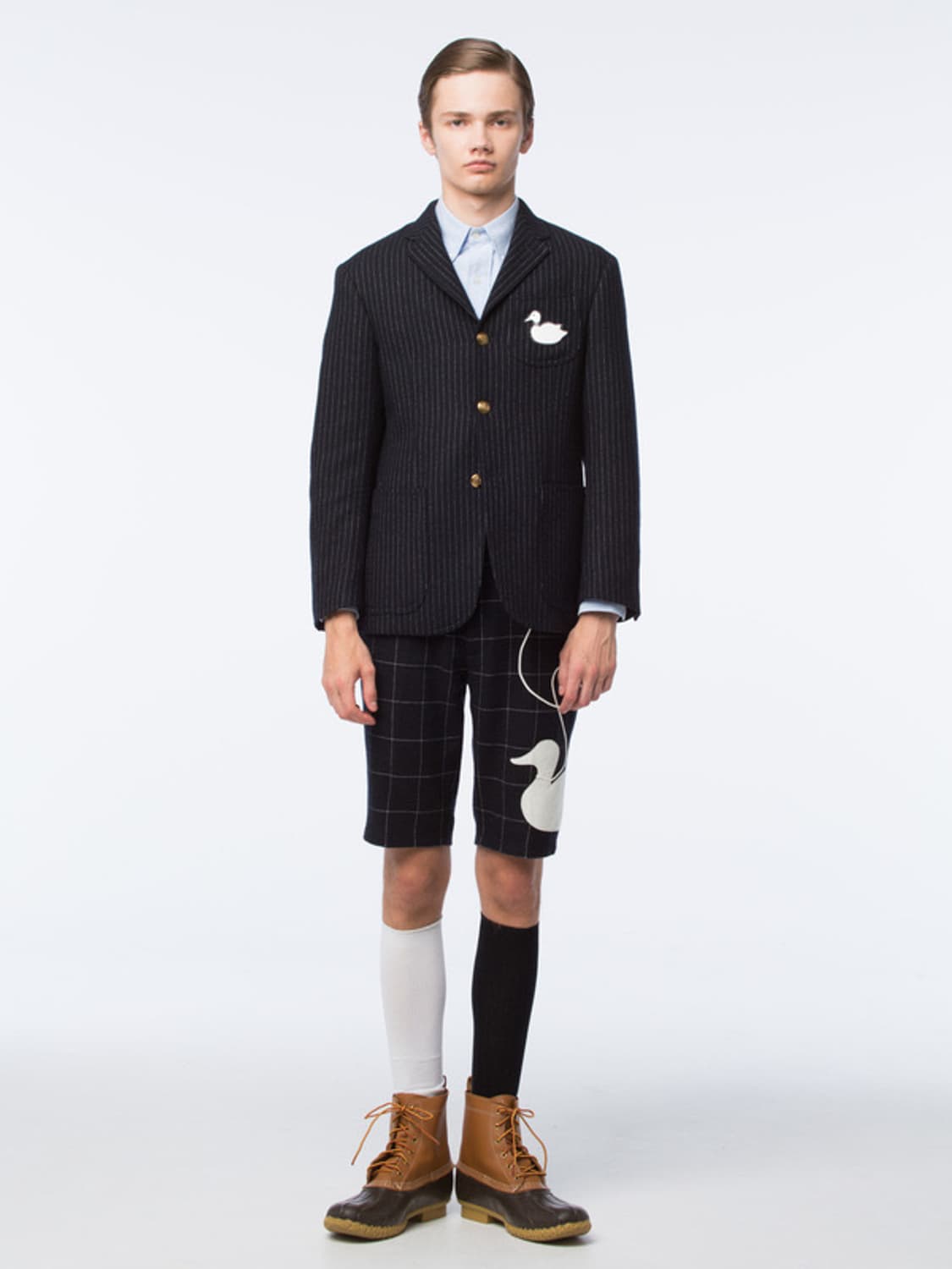 톰브라운 x koe 오리 패치 스트라이프 금장 자켓 상품이미지1