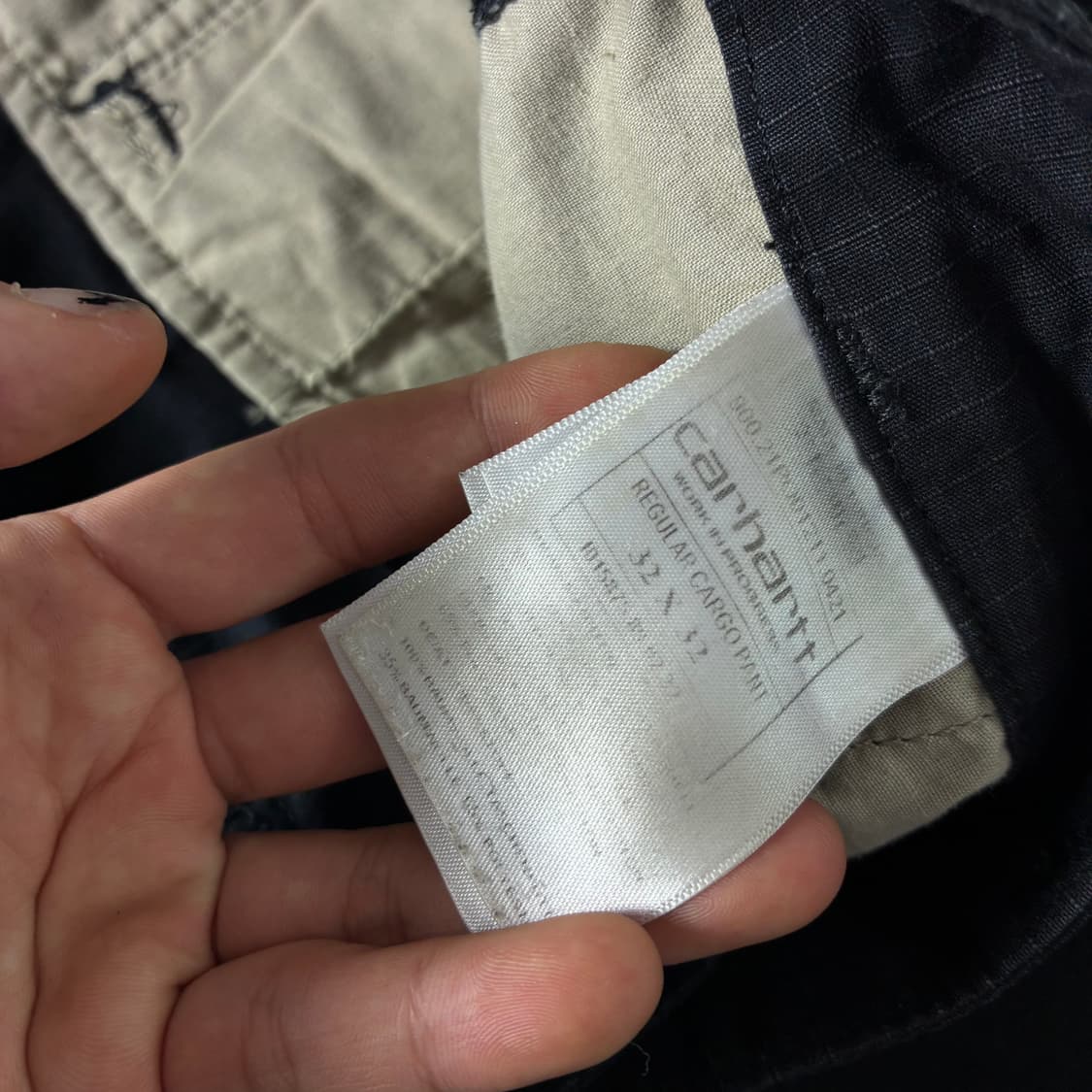 Carhartt  칼하트 wip 레귤러 블랙 카고 팬츠 상품이미지8