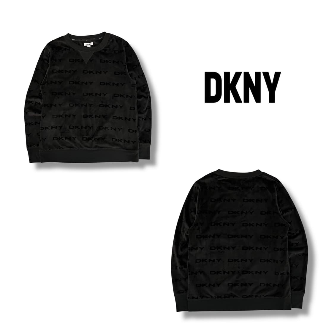  dkny 멀티로고 벨루어 티셔츠 y12652 상품이미지1