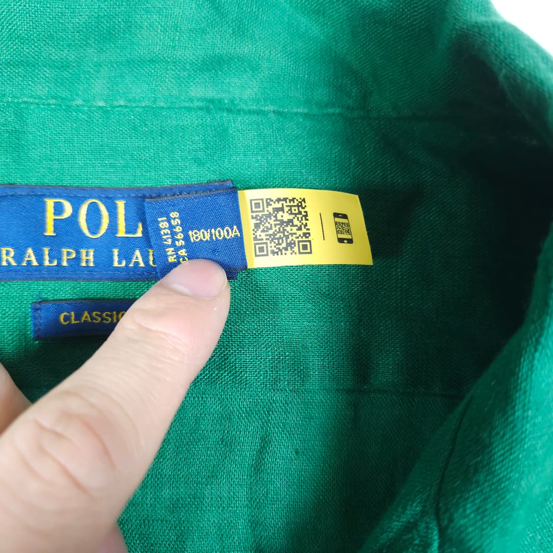 폴로 랄프로렌 린넨 반팔 셔츠 상품이미지4