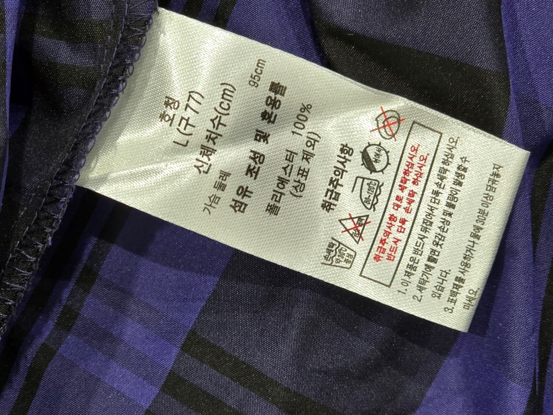 조르쥬 레쉬 체크 후드 바람막이 L 상품이미지8