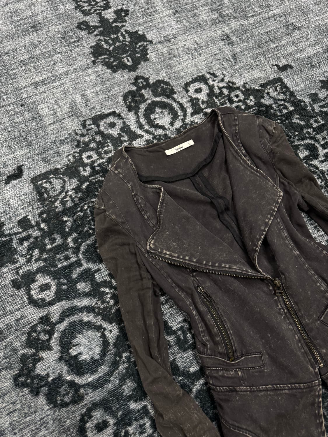 Papaya y2k rust washing cotton rider jac 상품이미지2