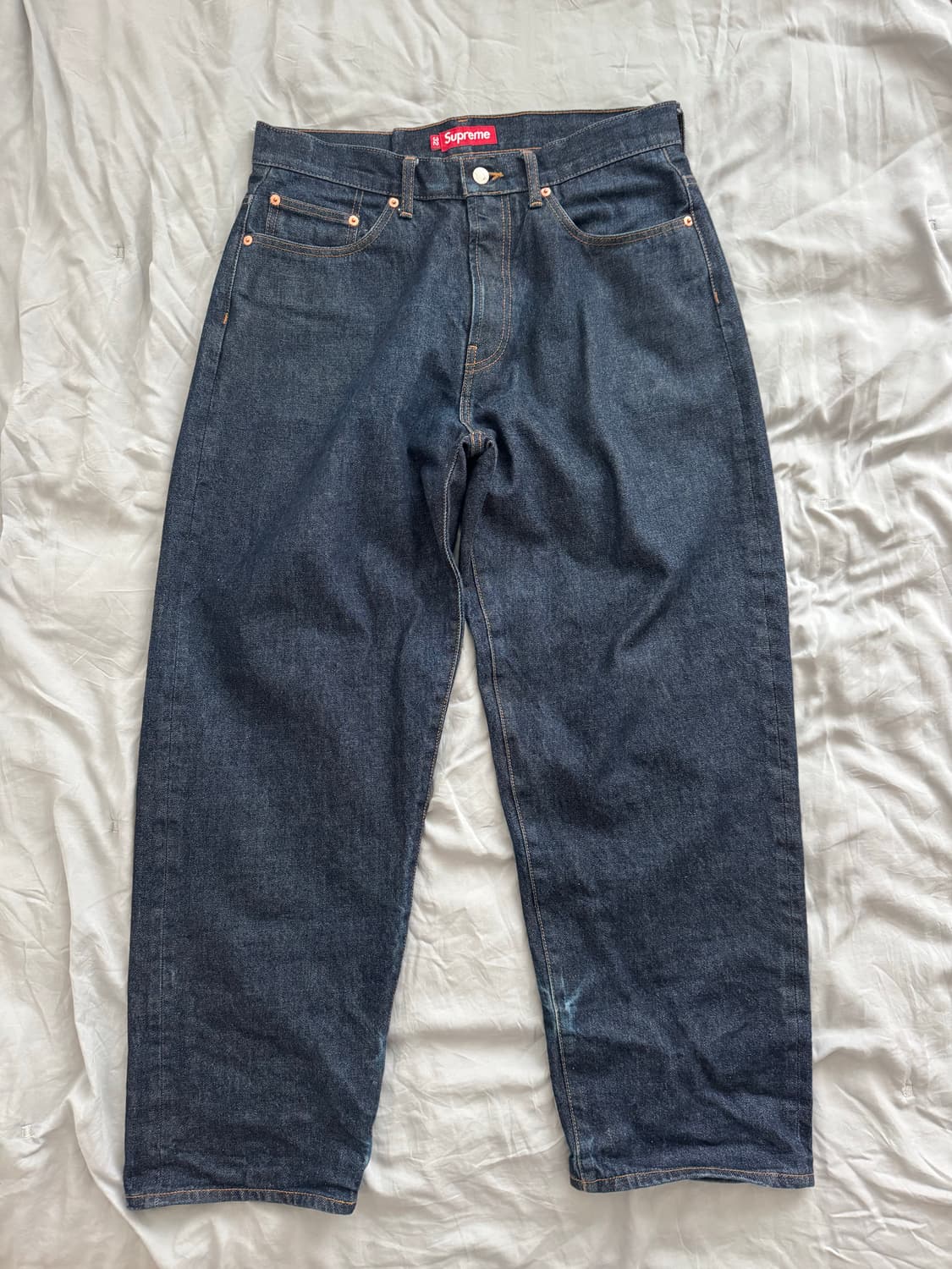 슈프림 배기진 32 셀비지 인디고 상품이미지1