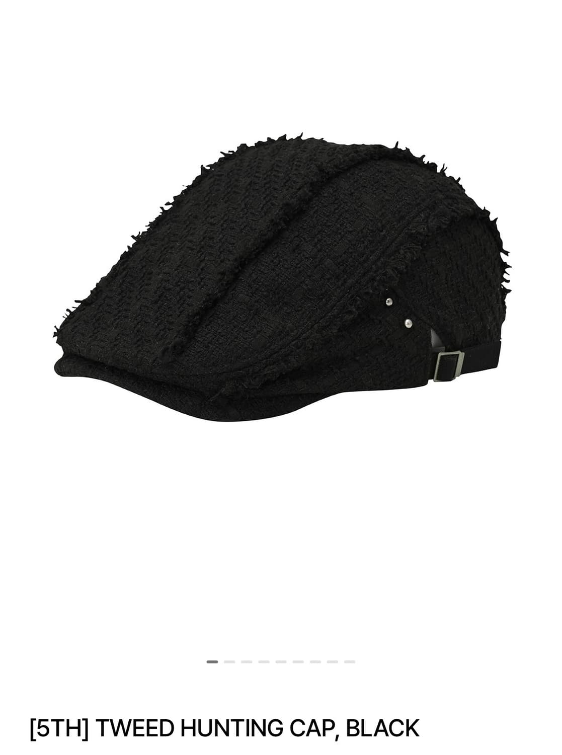 보헴서 트위드 헌팅캡 모자 블랙 bohemseo tweed hunting 상품이미지1