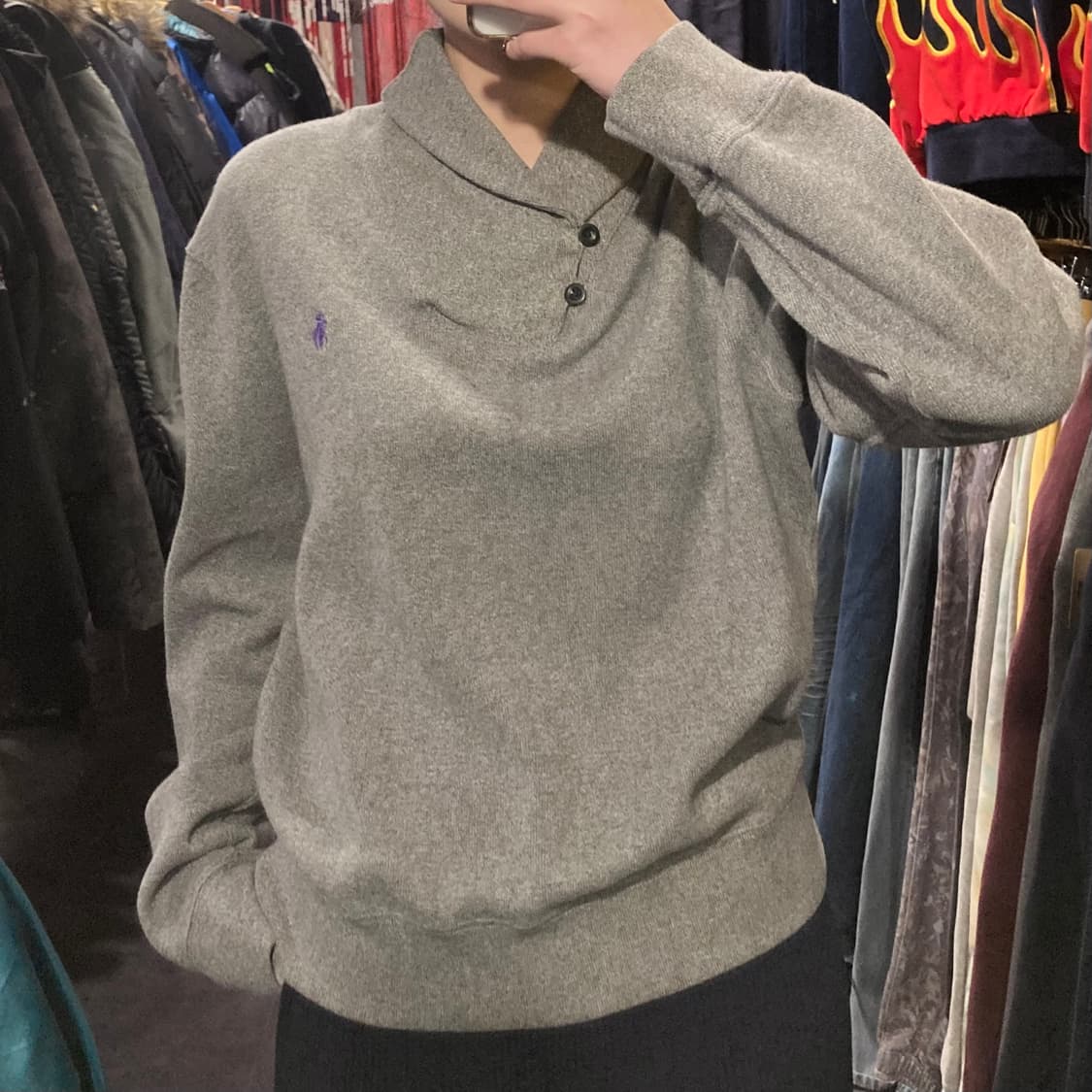 [IM] 폴로 랄프로렌 숄카라 니트 그레이 상품이미지2