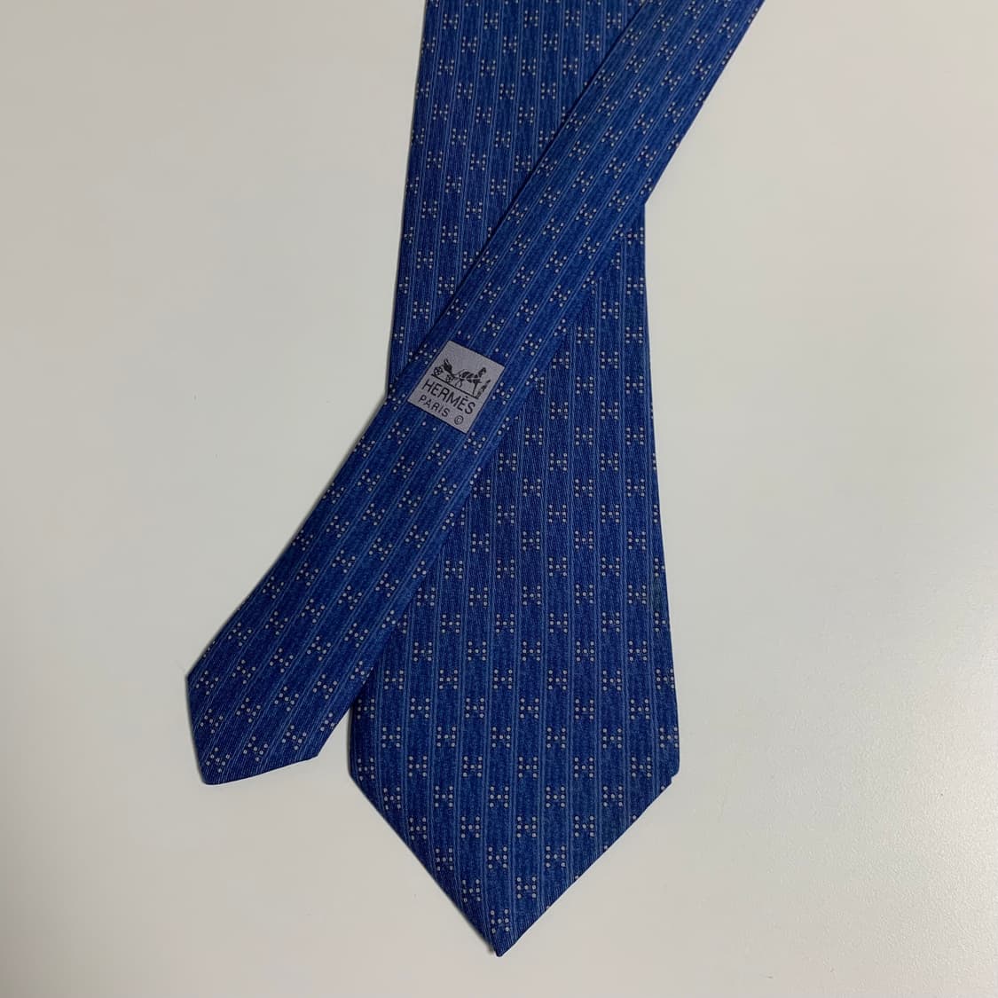 에르메스(HERMES) H로고 명품넥타이 A등급 프랑스 100실크 상품이미지3