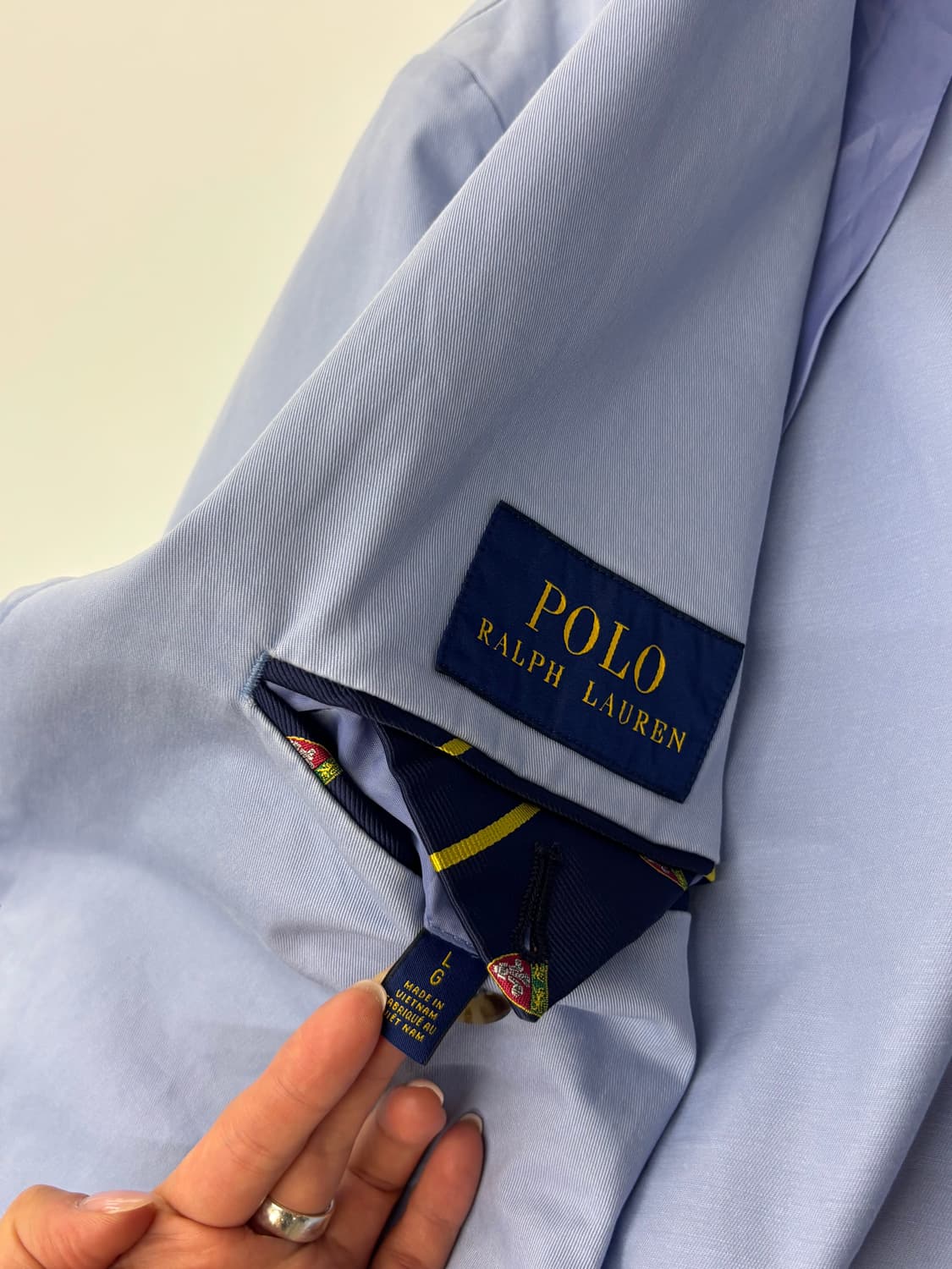 Polo 폴로 랄프로렌 신형라벨 스카이블루 투버튼 블레이저 상품이미지5