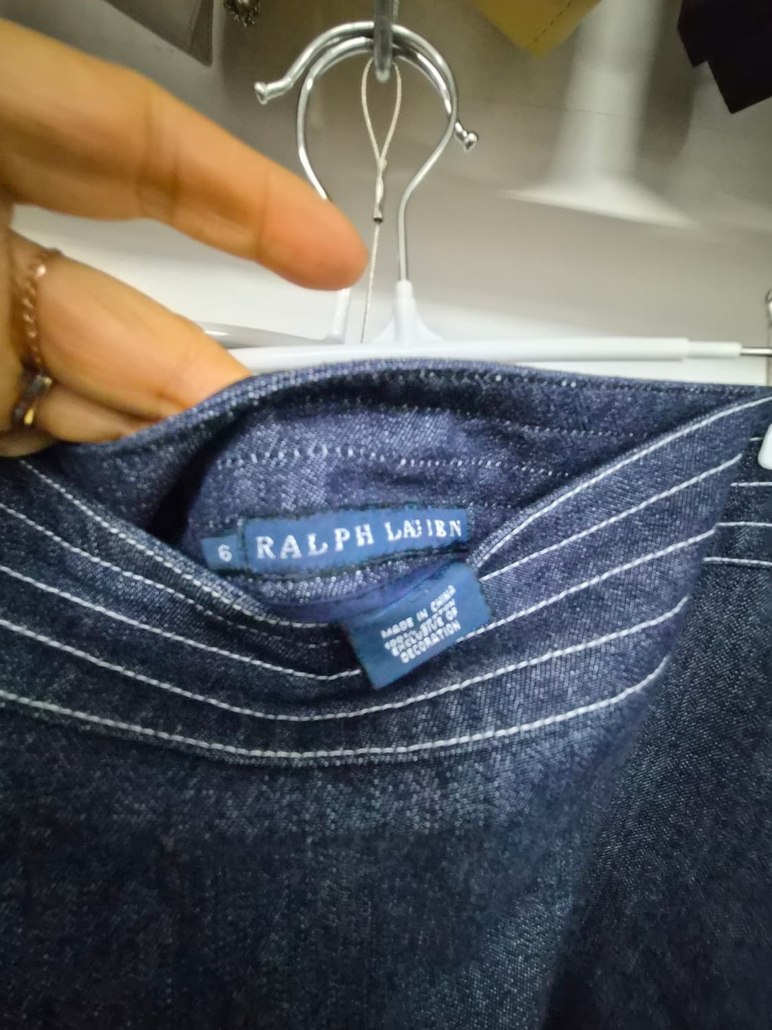 질샌더 레이스 골지티  폴로랄프로렌 데님스커트 상품이미지9