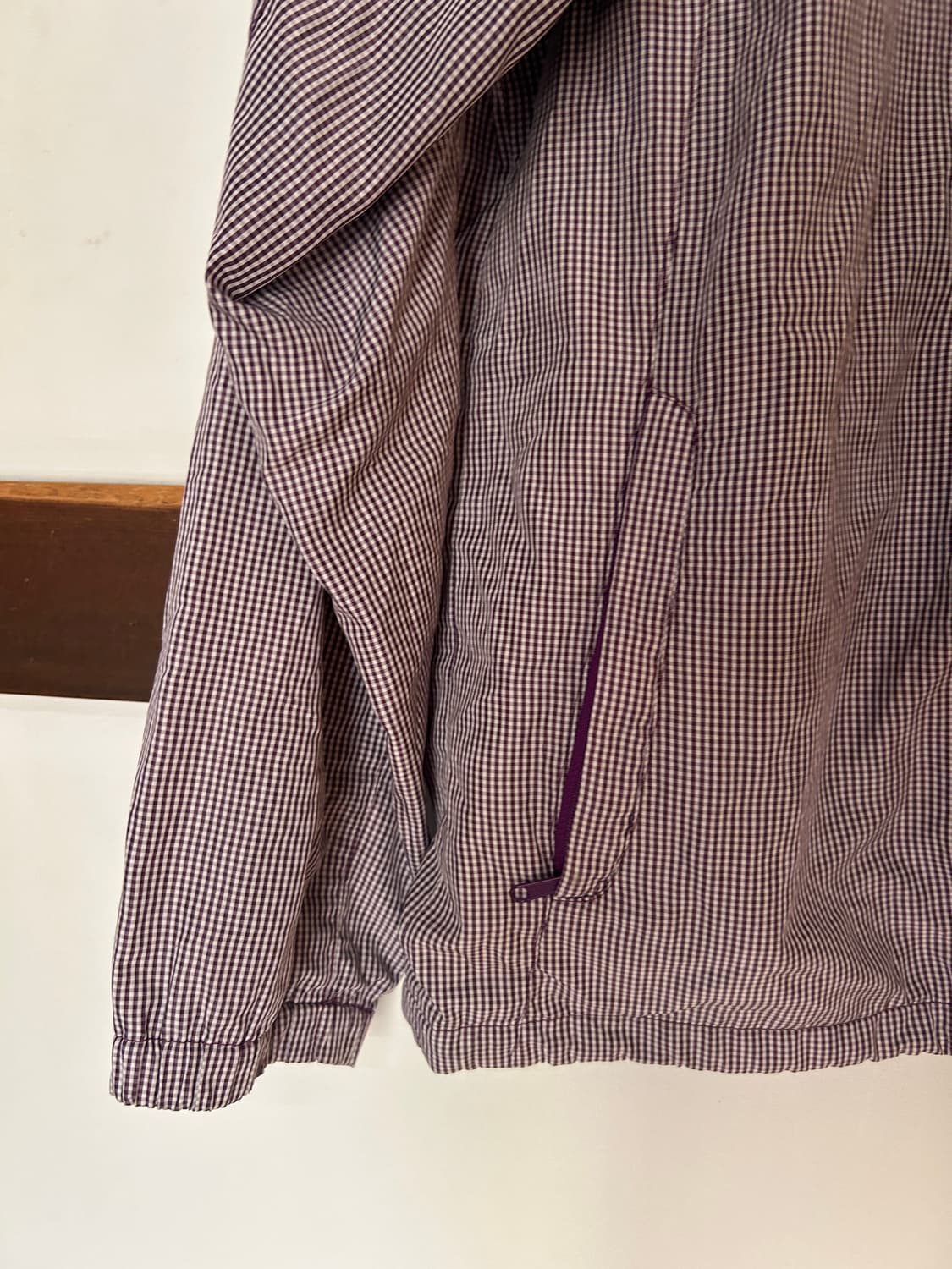 보라 체크 바람막이 상품이미지3