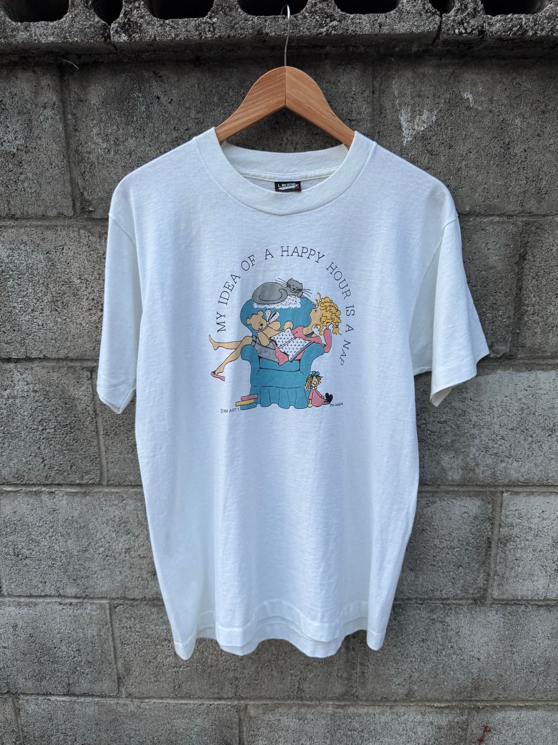 90s 스크린스타 빈티지 귀여운 프린팅 싱글스티치 반팔 티셔츠 상품이미지1