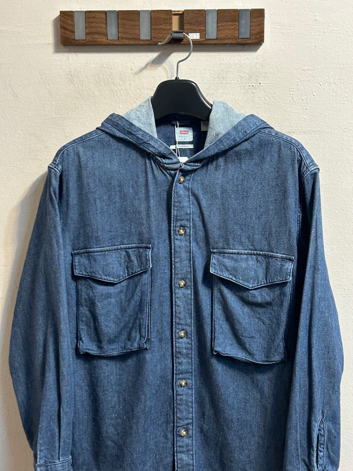 리바이스 오버사이즈 데님 후드 셔츠 상품이미지2