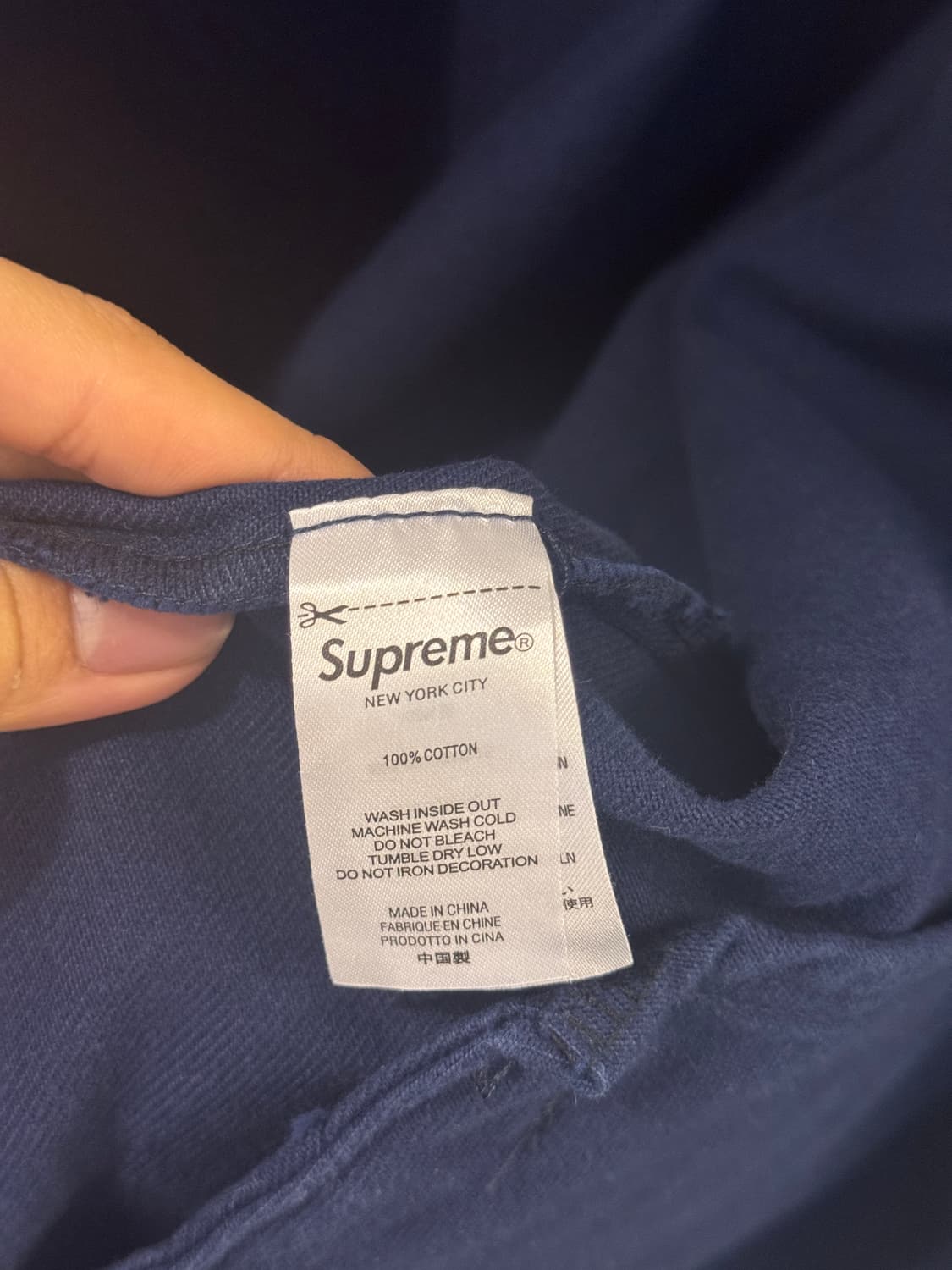 슈프림 코치 자켓 네이비 상품이미지3