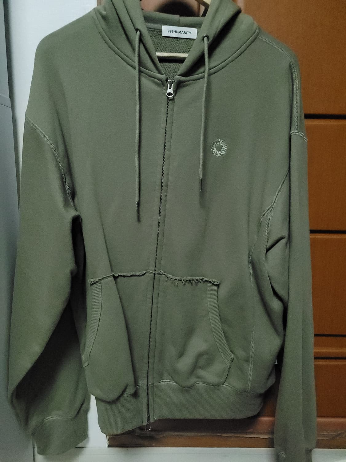 999휴머니티 EVD 후드집업 페이디드카키 3사이즈 상품이미지2