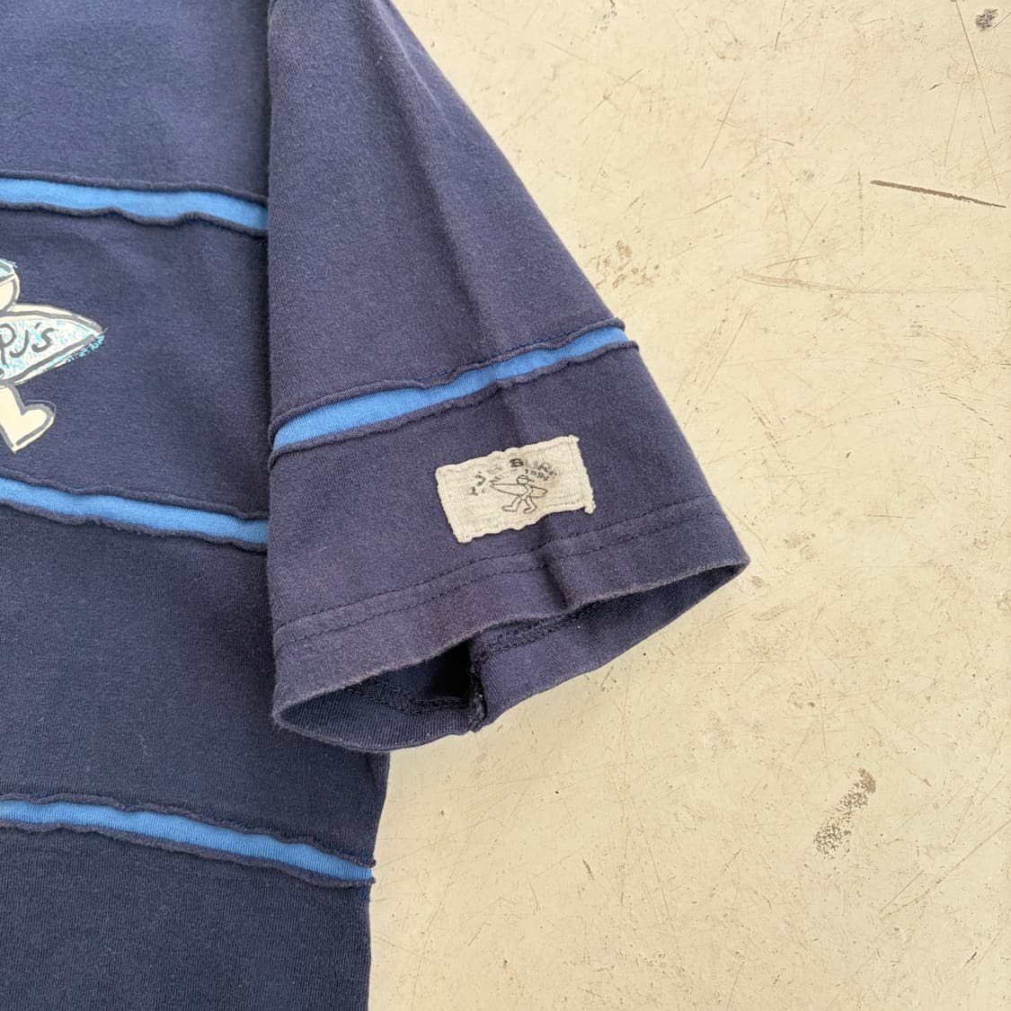 PJS 빈티지 스트라이프 반팔티 M 상품이미지5