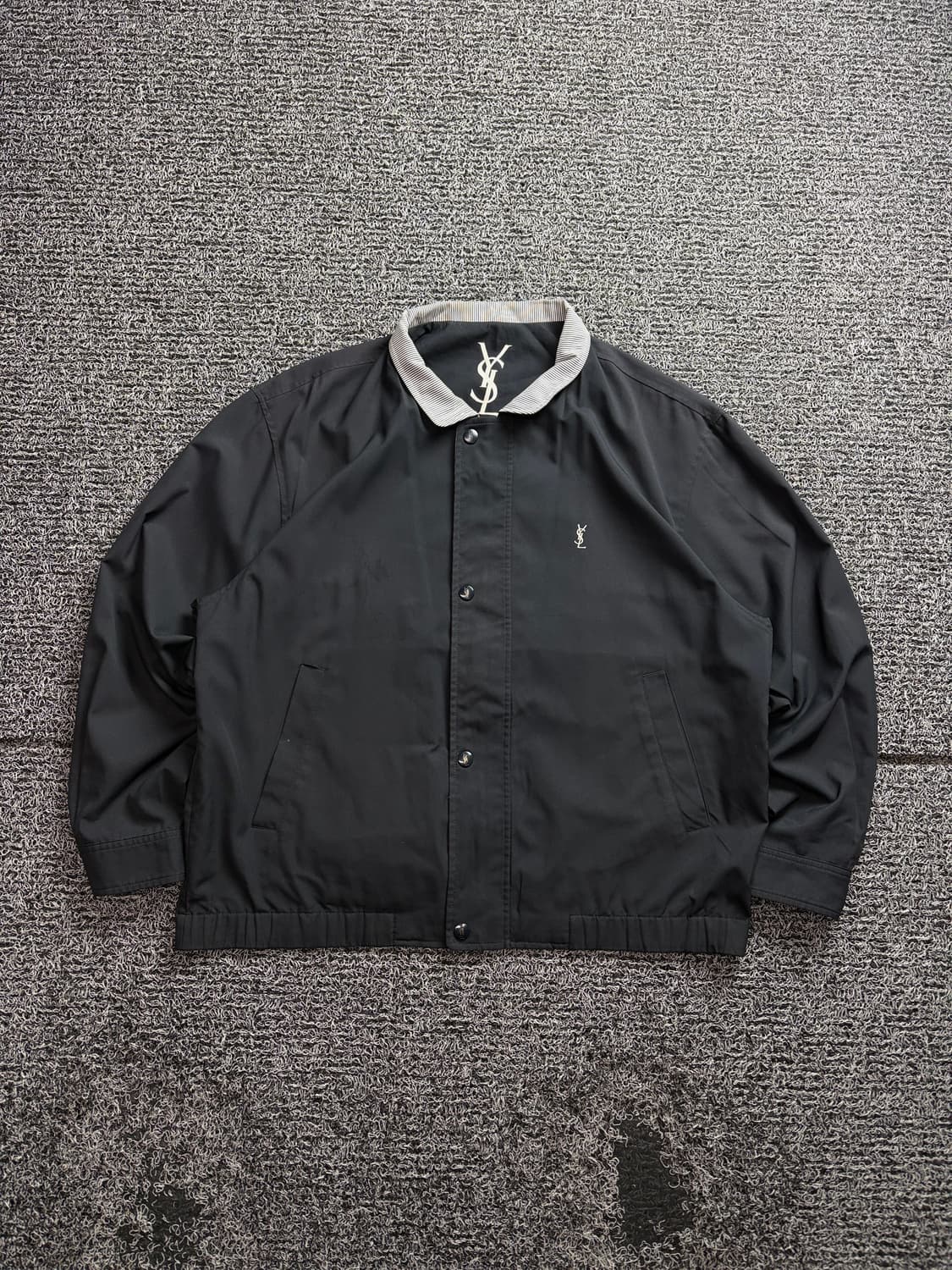 90s YSL 입생로랑 아카이브 폴리쉘 블루종 자켓 3025 상품이미지2