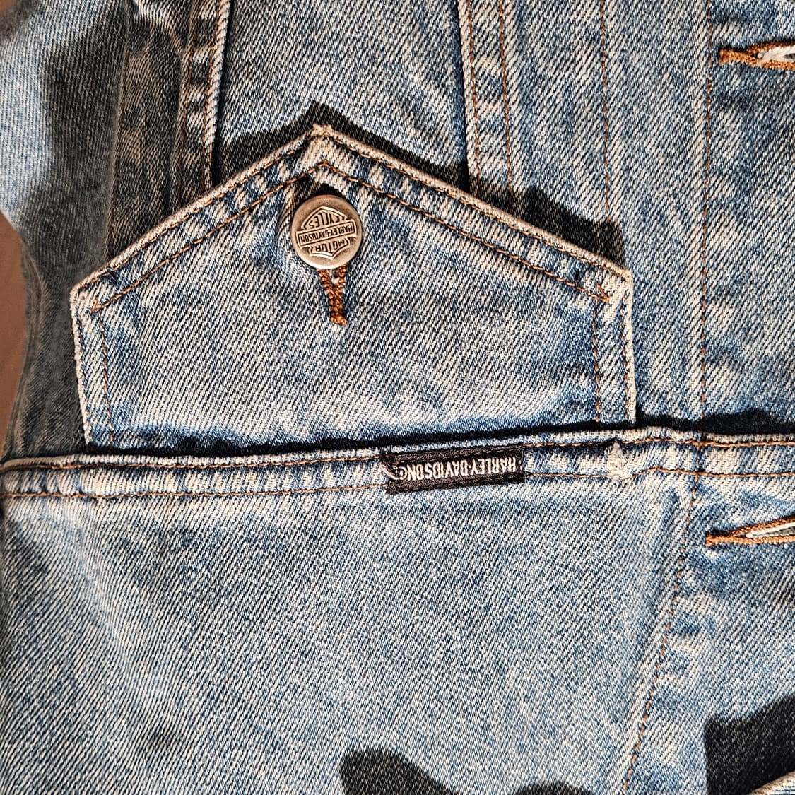 할리데이비슨 'Biker Blues' 빅로고 데님 자켓 상품이미지6