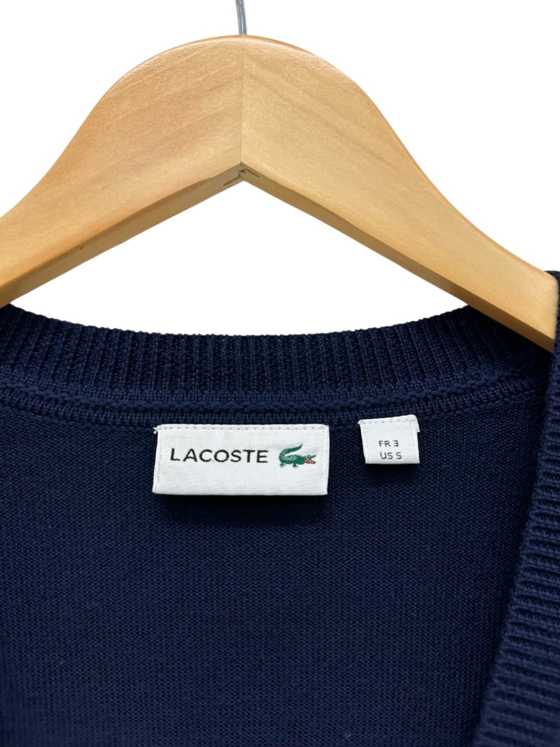 라코스테 울 가디건 네이비 (S) 상품이미지3