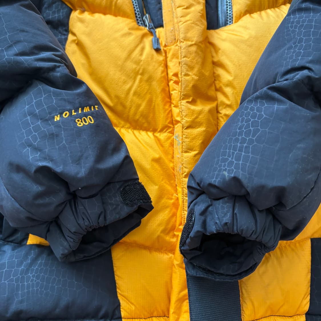 네파 800 노리미트 옐로우 패딩 자켓 100(L) 상품이미지8