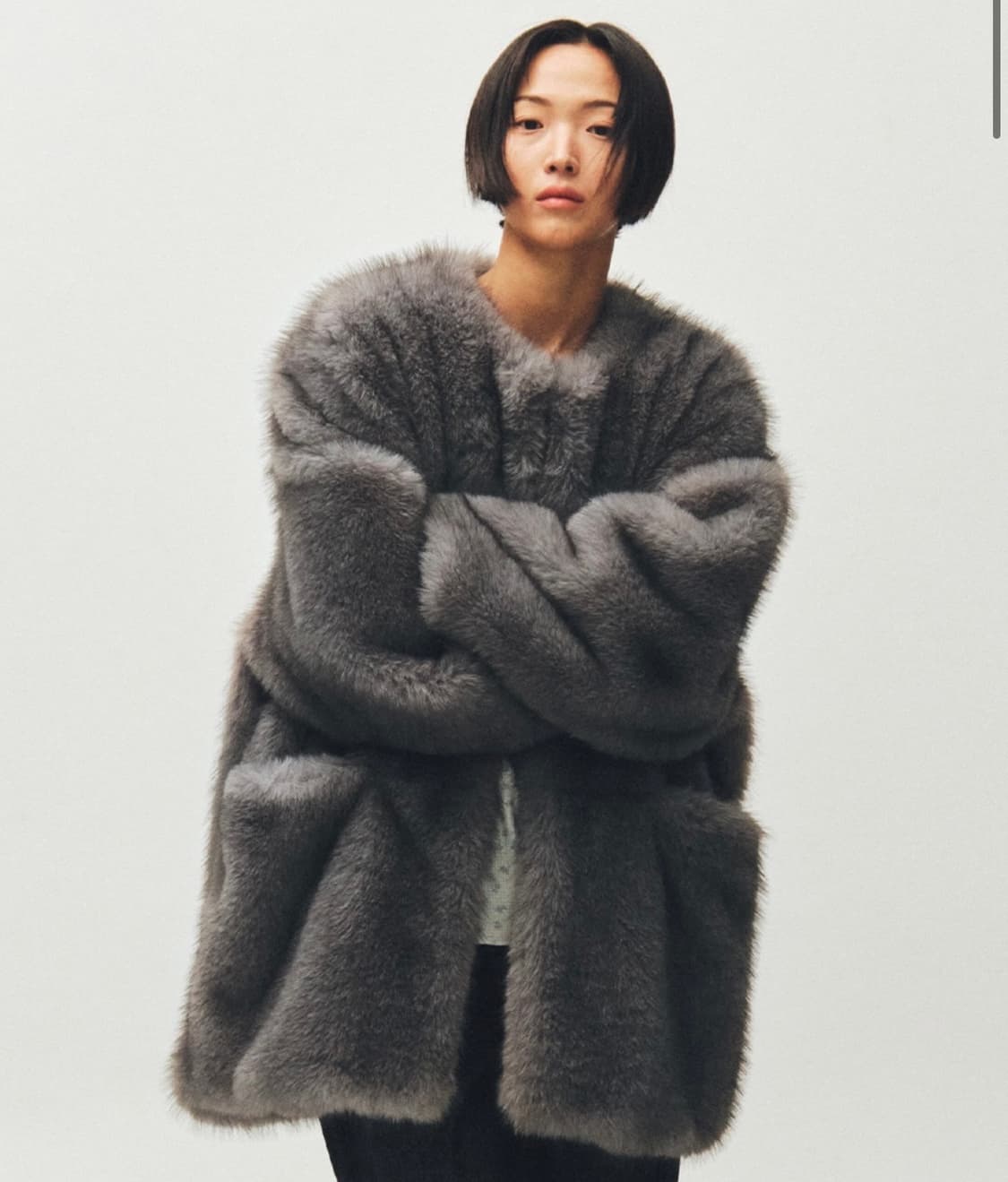 플리즈프로젝트 미들 퍼 자켓 그레이 상품이미지1