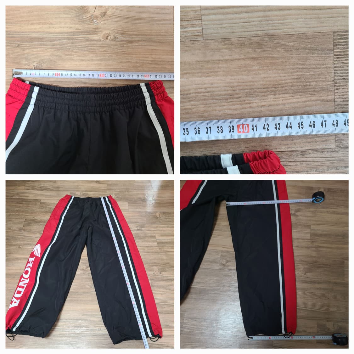 (새제품급) 혼다 레이싱 블랙 나일론 메쉬 트랙팬츠 츄리닝 바지 상품이미지9