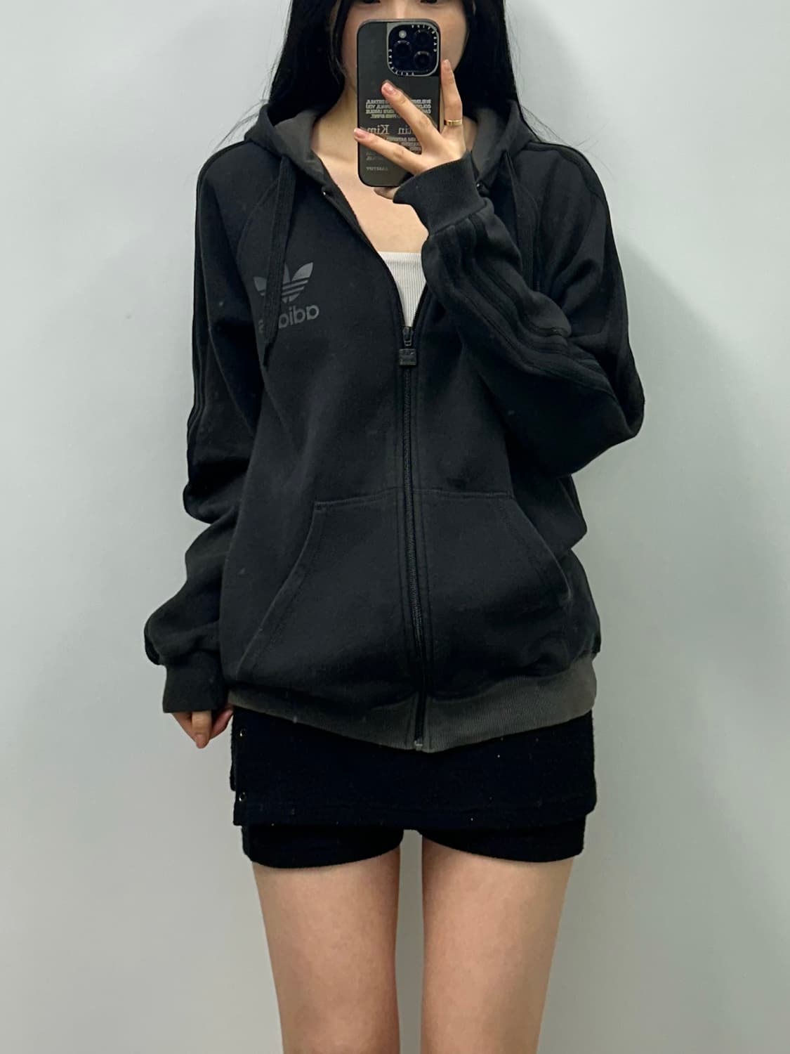 아디다스 유로파 사이드라인 블랙 후드집업 상품이미지1