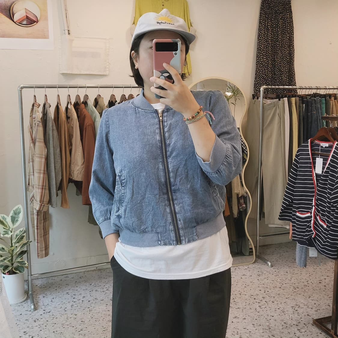 Pendora 데님 블루종 상품이미지9