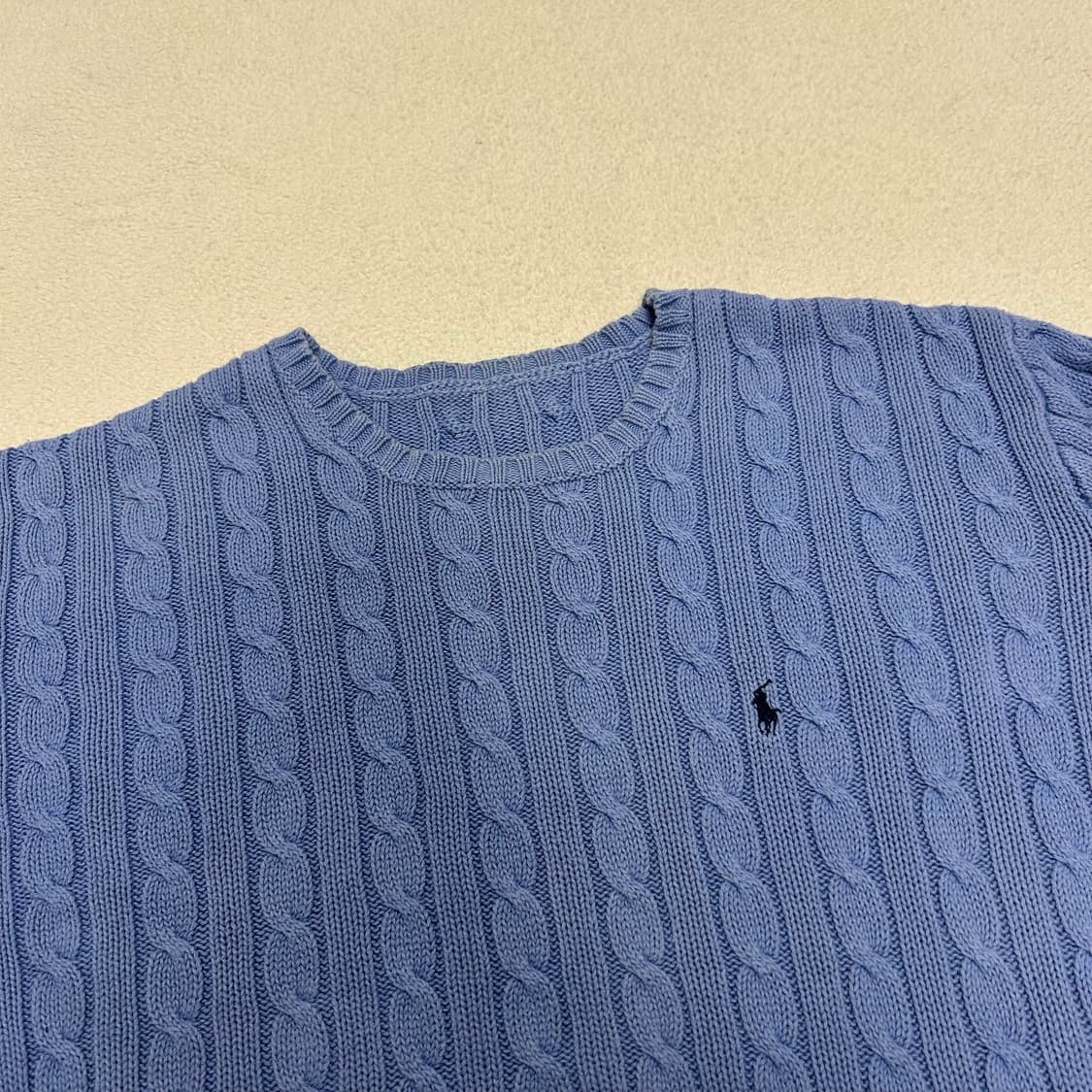 Polo light purple cable knit  상품이미지5