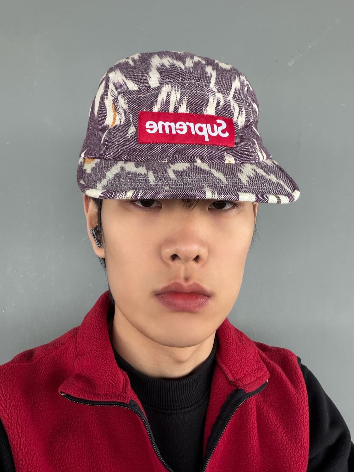 슈프림 Made in U.S.A 12SS IKAT 캠프캡 상품이미지1